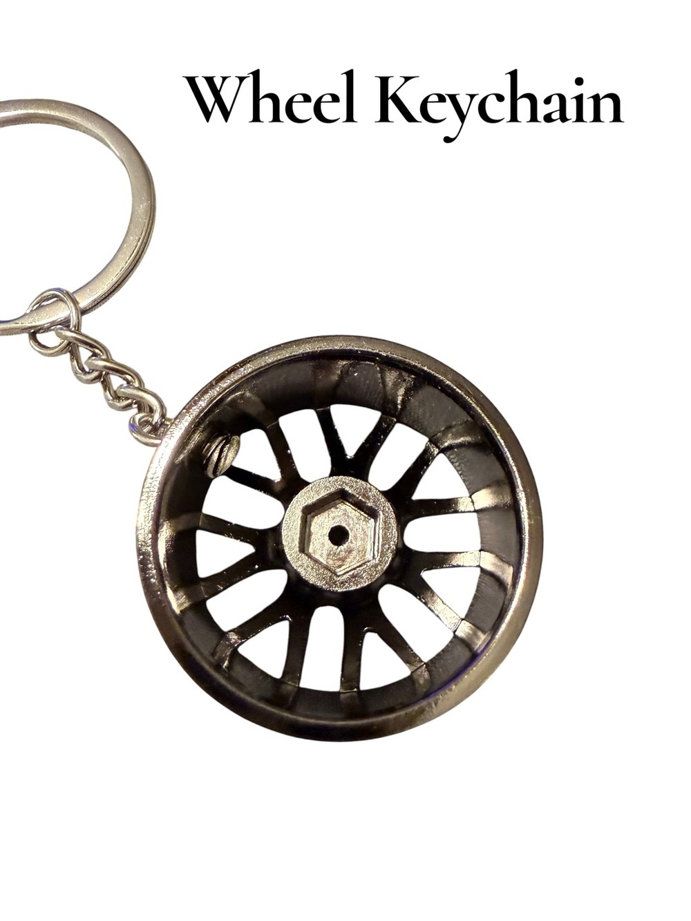 Brand New Black Wheel Rim Novelty
Keychain Car Enthusiast Gift